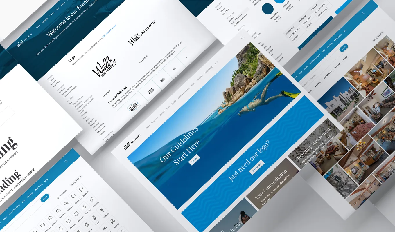 Welk Resorts brand guidelines site